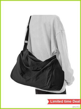Small Gym Bag with Shoe Compartment Waterproof Polyester Workout Duffel